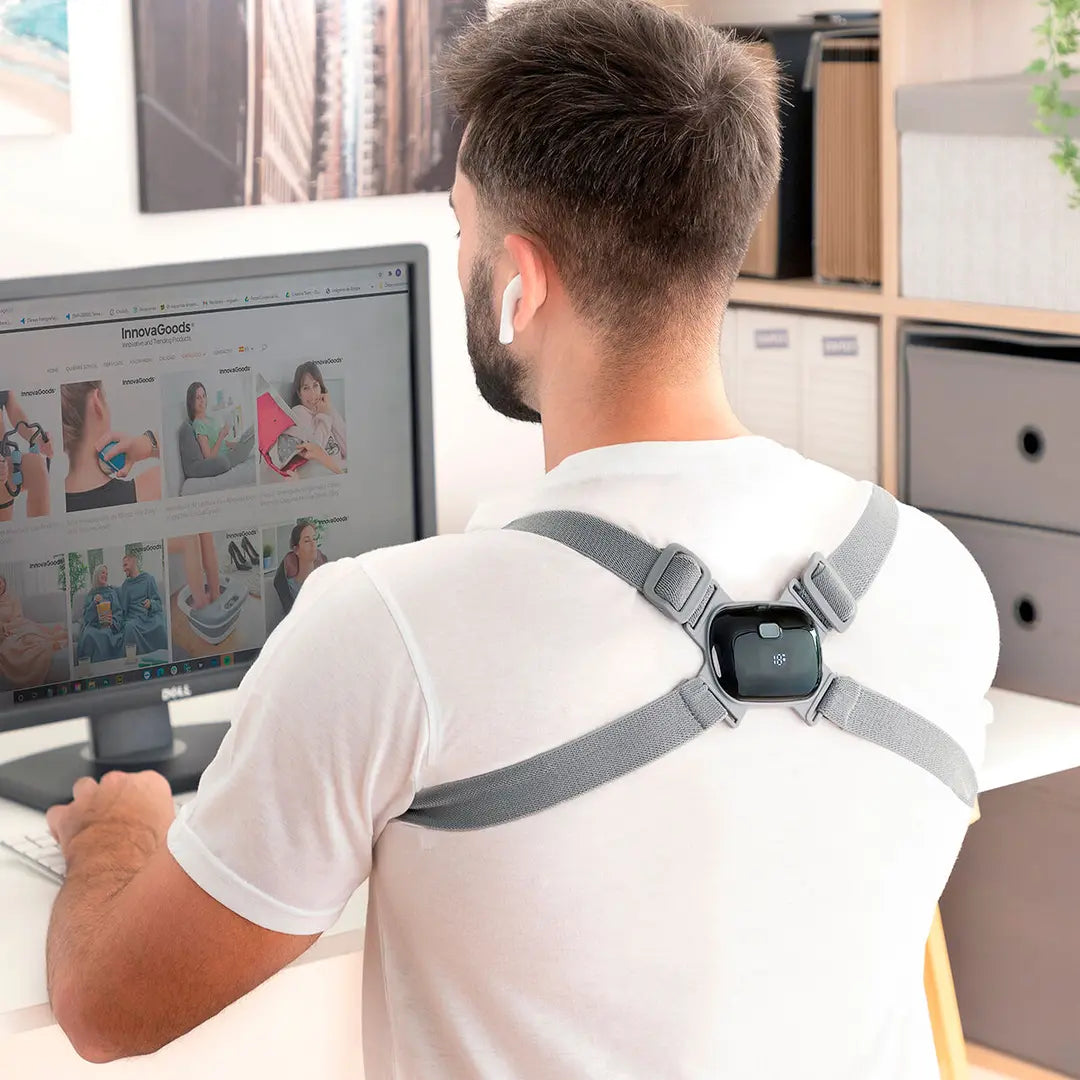 PosturePro™Entrenador Ergonómico Inteligente + Masajeador de REGALO