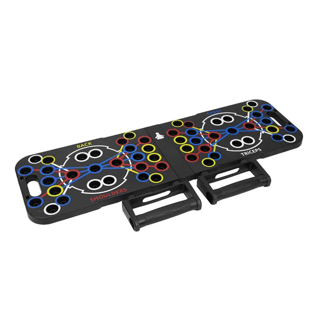 PushForce System™ Tabla de Flexiones sistema de flexiones guiadas + bandas de resistencia