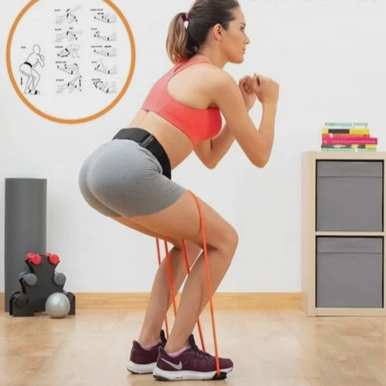 Reduce cintura y levanta glúteos en 15 minutos al día| Método 2 en 1 con aro inteligente + correa de glúteos de 🎁  sin necesidad de gym
