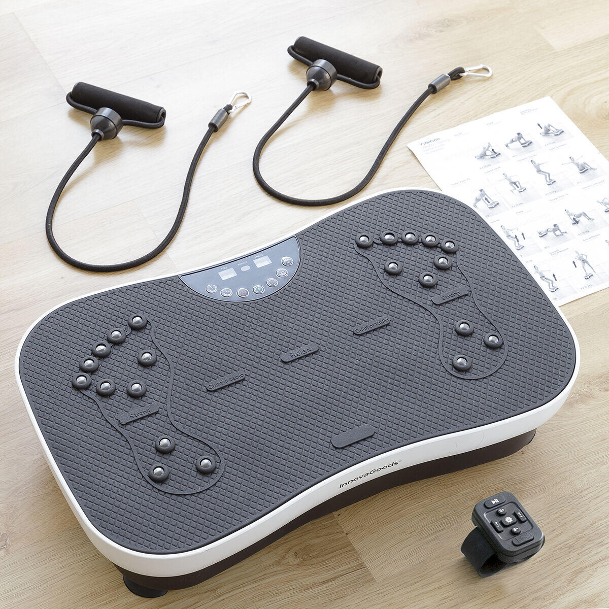 Pack Fitvex BodyVibe Pro™  Plataforma vibratoria fitness + set de bandas premium de REGALO